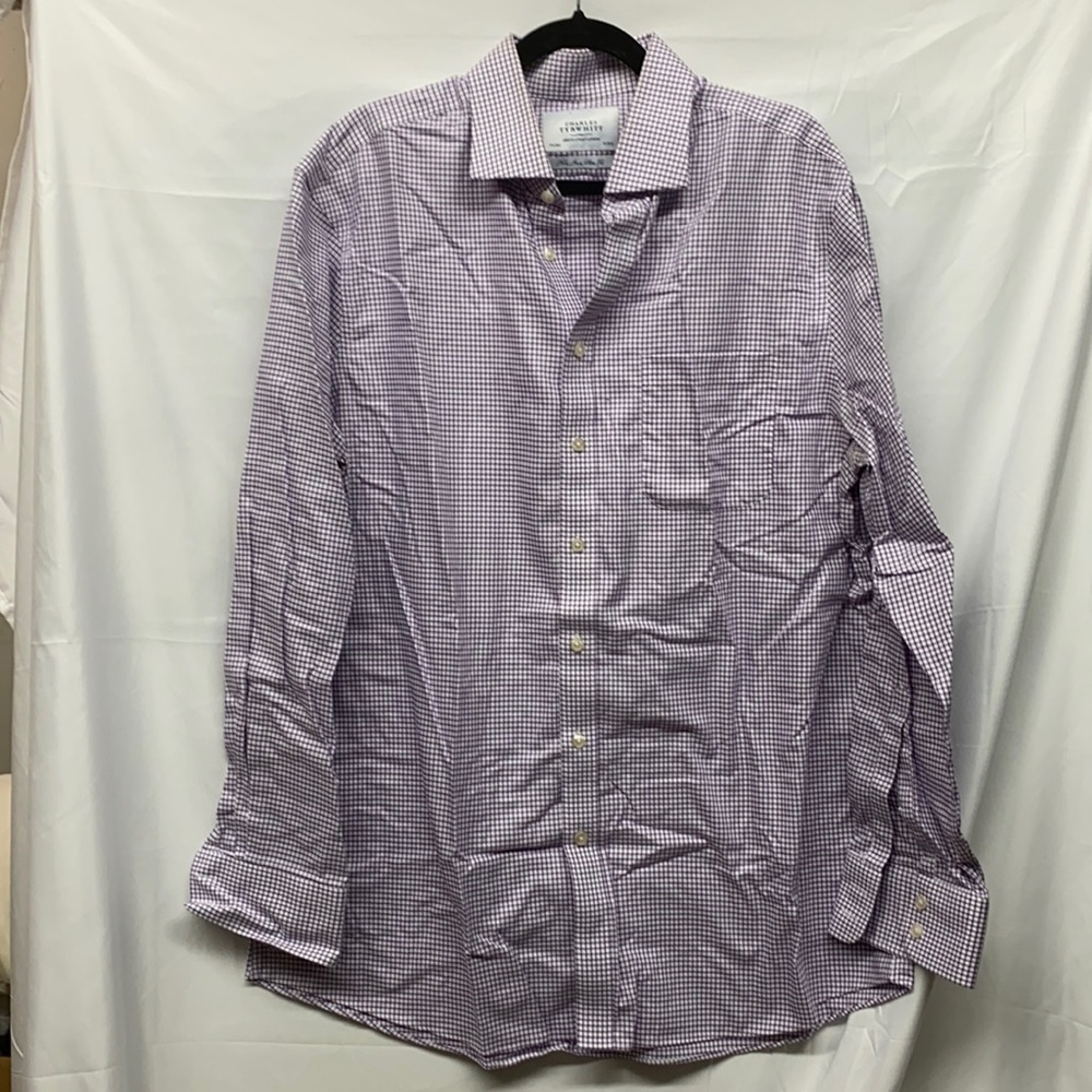 Charles Tyrwhitt slim fit non iron  button up shirt 17 1/2 36